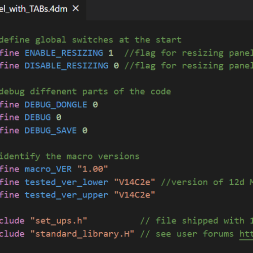 Example source code