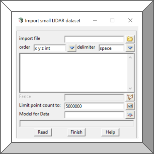 Import Lidar file